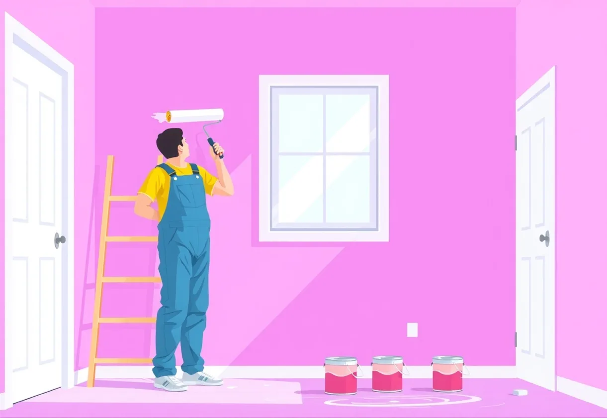 Peintre Hazebrouck 59190 en intervention sur un chantier
