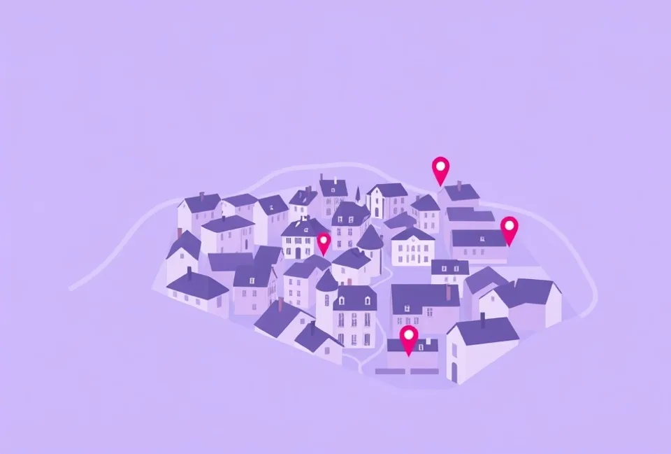 Carte du secteur d'intervention autour de Hazebrouck (59190)